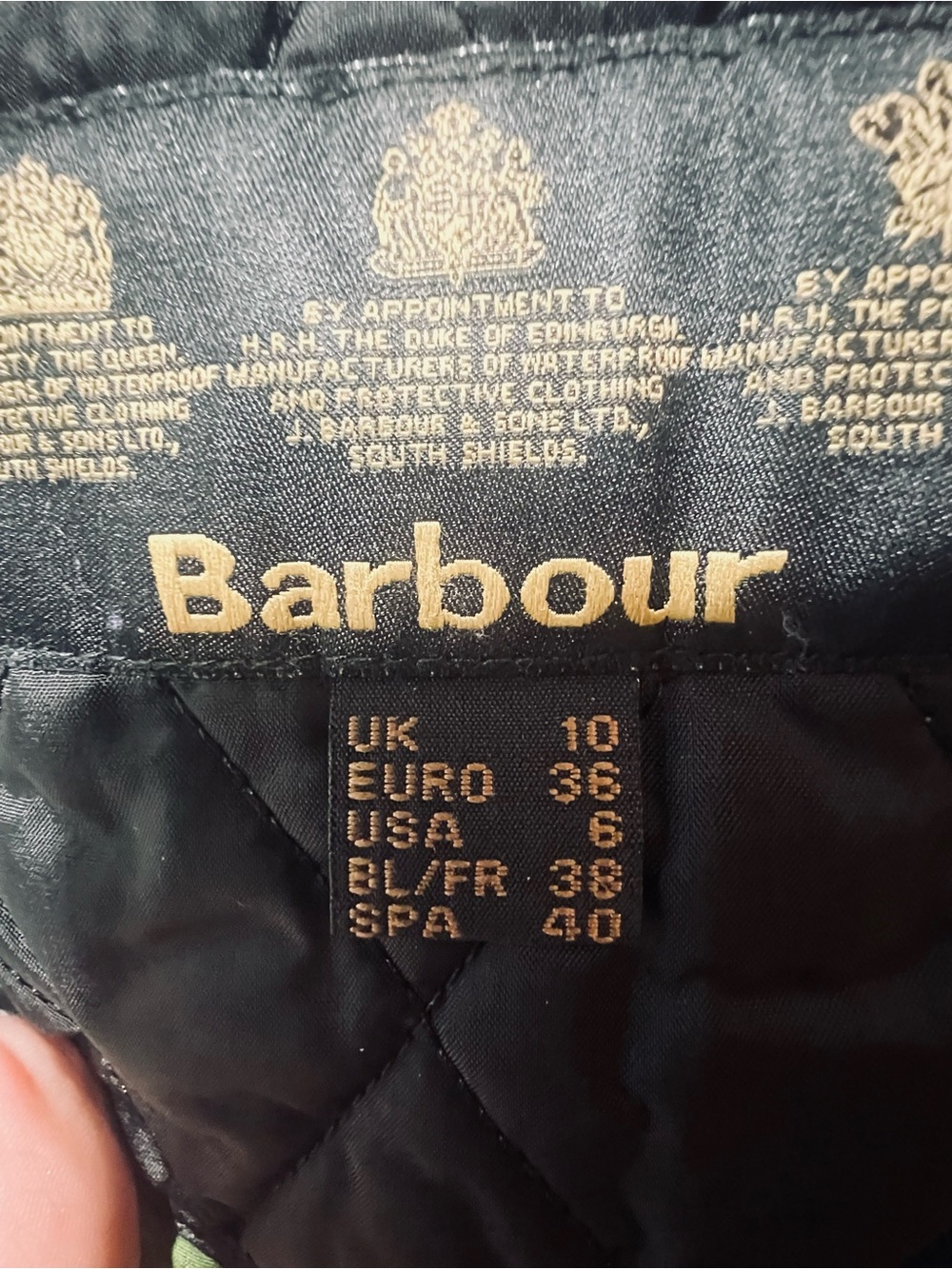 Barbour Women’s Black Quilted Snap Zip Vest UK 10 US 6 Classic Equestrian - Picture 5 of 8